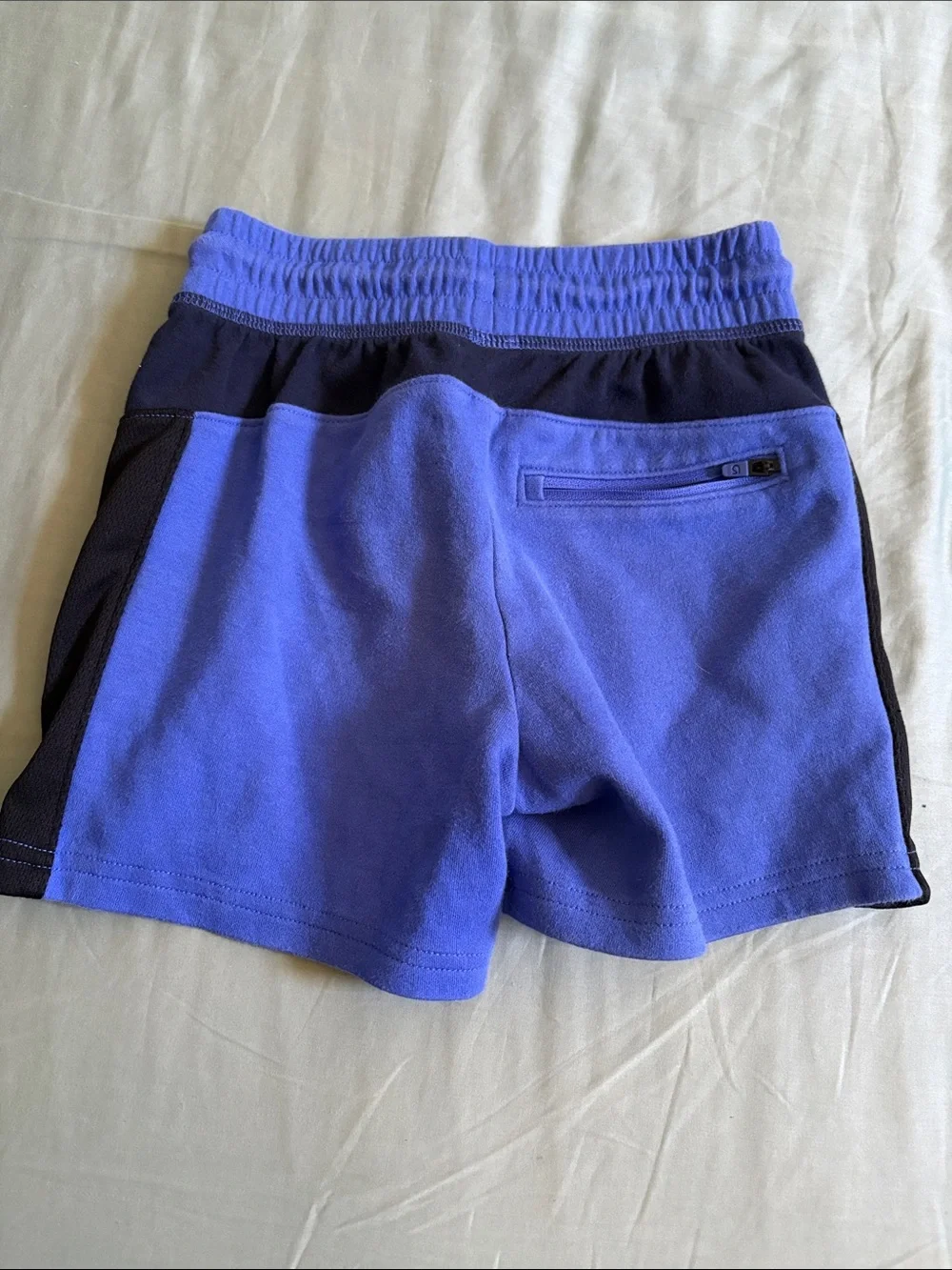 GAP Periwinkle Blue Shorts with Black Side Panels